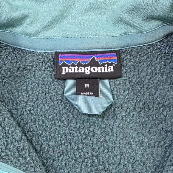 Patagonia Better Sweater Cozy Knit Fleece Teal Quarter-Zip Pullover. M Gorpcore - Picture 2 of 7